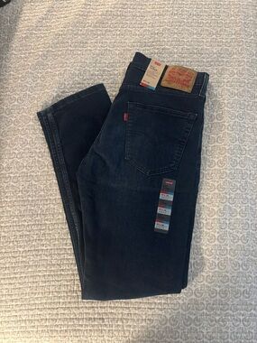 Levi's Men's Dark Slim 502 Straight Jeans